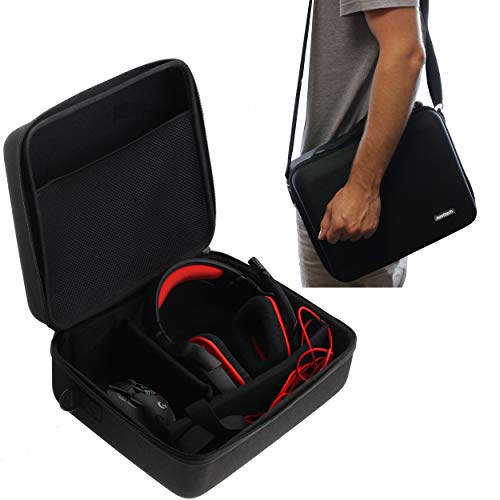 【中古】【未使用・未開封品】Navitech ブラック ハード Eva キャリーケース ゲーム用ヘッドセットとヘッドフォン用 Astro A20