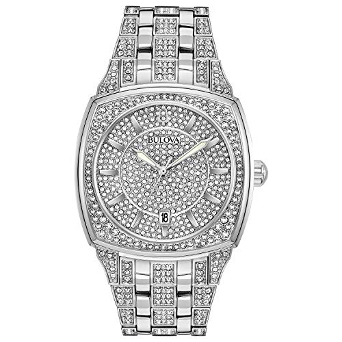【中古】【未使用・未開封品】Bulova メンズ クリスタル クォーツ ウォッチ、ステンレス スチール、シルバートーン (モデル: 96B296) シルバートーン クリスタル クォーツ シ｜AJIMURA-SHOP