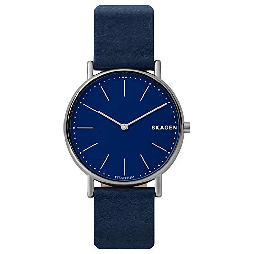 【中古】【未当て嵌める・未開封品】Skagen SKW6481 メンズアナログクォーツウオッチ レザーストラップ付き添い人