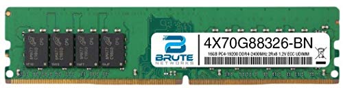 【中古】【未当て嵌める・未開封品】Brute Networks 4X70G88326-BN - 16GB マイコン4-19200 DDR4-2400Mhz 2RX8 1.2v ECC UDIMM (OEM PN # 4X70G88326好いかげんに)