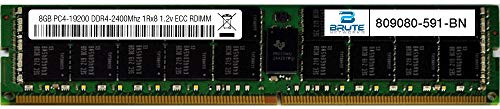 【中古】【未当てはめる・未開封品】Brute Networks 809080-591-BN - 8GB マイコン4-19200 DDR4-2400Mhz 1Rx8 1.2v ECC Registered UDIMM (Equivalent to OEM PN # 809080-591)
