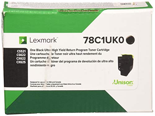 【中古】【未使用・未開封品】Lexmark 78C1UK0 Black Ultra High Yield Return Program Toner Cartridge|AJIMURA-SHOP