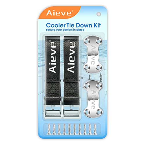 【中古】【未使用・未開封品】AIEVE クーラータイダウンキット クーラータイダウンストラップ YETIタイダウンキット クーラーストラップ YETIクーラー RTICクーラー ボート デ