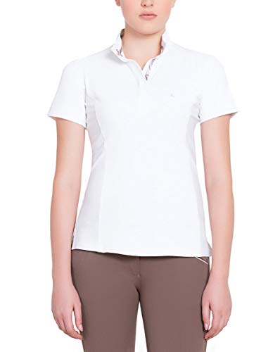 【中古】【未当て嵌める・未開封品】Equine Couture Cara 半袖見せ物プルオーバー M 白いこと
