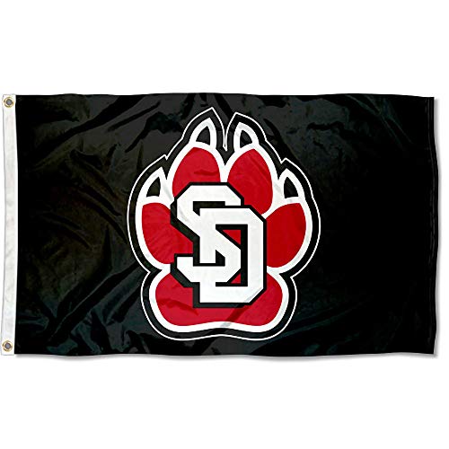 【中古】【未使用・未開封品】College Flags & Banners Co. サウスダコタココヨーテズ ブラックフラッグ