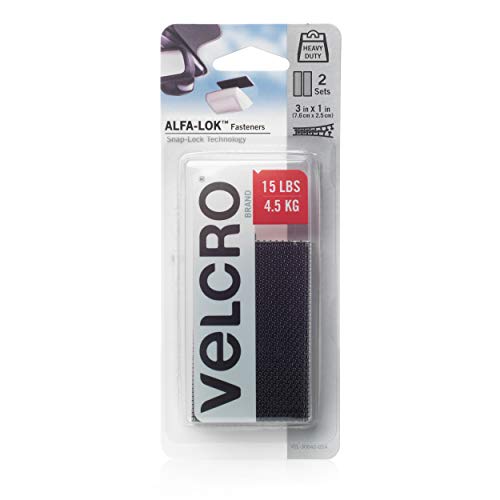【中古】【未当て嵌める・未開封品】Velcro Vel-30642-usa Alfa-lok ファスナースナップロック付き添い人、黒いこと、3 X 1in、2かぞえ上げる スポーツ・アウトドア-その他