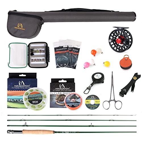 【中古】【未当て嵌める・未開封品】M MAXIMUMCATCH Maxcatch プレミアフライフィッシングロッドと木管ジャズバンド 9フート魚釣り服 8 wt -9\u0027 Full-Handle Rod,7/8 Reel