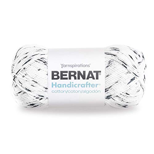 【中古】【未使用・未開封品】Bernat Handicrafter コットン糸 ゲージ4 ミディアムワーステッド ソルト/ペッパー