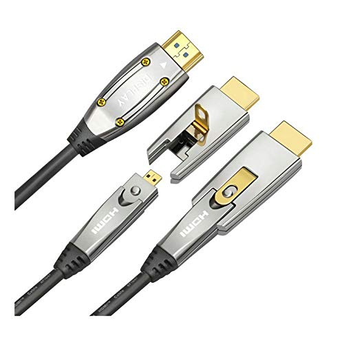 【中古】【未当てはめる・未開封品】Jeirdus 65フート 20米突 AOC HDMI衣料繊維有線テレビ 18Gbps 弾丸道路 4K60HZ、小型マイクロと判定基準HDMI繋ぎ付き添い人、煙管ルーティングが