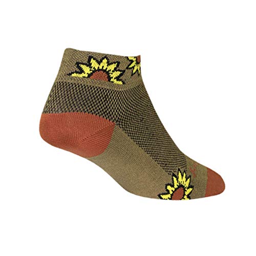 【中古】【未使用・未開封品】SockGuy レディース 1インチ サニー サイクリング/ランニングソックス M ブラウン
