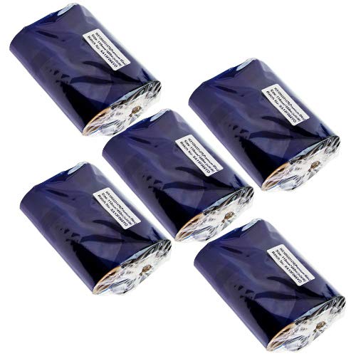 【中古】【未使用・未開封品】SOJITEK 4.33インチ x 1476フィート (110mm x 450m) - ゼブラプリンター用熱転写ワックスリボン (1インチコア ブラック 5パック)｜AJIMURA-SHOP