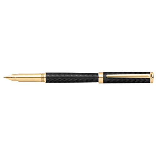【中古】【未使用・未開封品】Sheaffer Intensity 刻印 マットブラック 万年筆 クロームキャップ トリム ミディアムペン先|AJIMURA-SHOP
