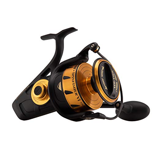 【中古】【未当て嵌める・未開封品】Penn Spinfisher VI Spinning Fishing Reel\u0027 Black Gold\u0027 9500