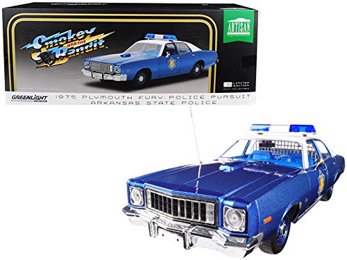 【中古】【未使用・未開封品】1975 プリマス フューリー 警察 アーカンソー州警察 スモーキーとバンディット (1977) 映画 1/18 ダイキャストモデルカー Greenlight 19044｜AJIMURA-SHOP