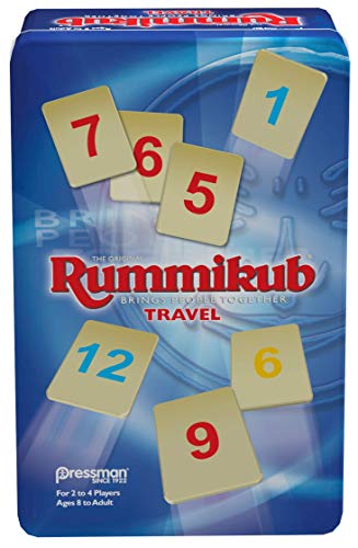 【中古】【未使用・未開封品】Rummikub Travel in Collectible Tin 106 Plastic Tiles The Original Game