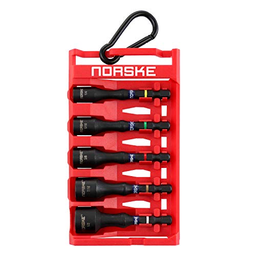 【中古】【未使用・未開封品】Norske Tools NIBPI650 5ピースナットセッタービットクリップ
