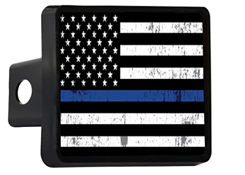 【中古】【未使用・未開封品】Tattered 細いブルーラインフラッグ トレーラーヒッチカバープラグ US Blue Lives Matter 警察官 法執行機関｜AJIMURA-SHOP 11,364円