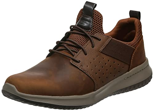 【中古】【未当て嵌める・未開封品】(7.5 (41.5 EU), Brown (Brown Cdb)) - Skechers Men\u0027s Delson- Axton Slip On Trainers