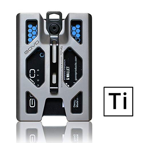 【中古】【未使用・未開封品】GOVO チタン バッジホルダー/ウォレット - IDカードホルダー メタルクリップ&カード4枚対応のスロット付き｜AJIMURA-SHOP 23,294円