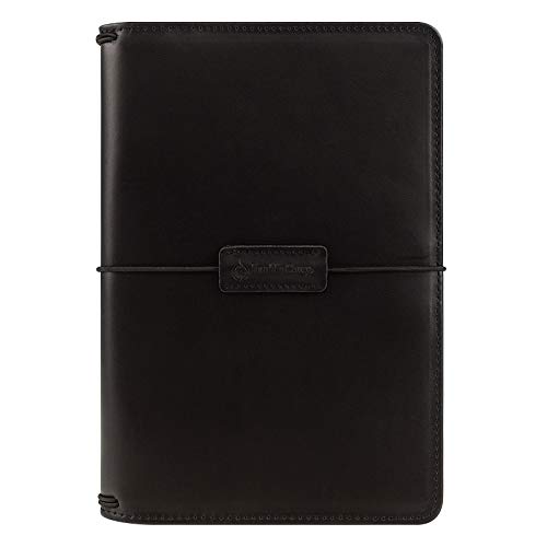 【中古】【未使用・未開封品】FranklinCovey クラシック レザー 伸縮性 トラベラーカバー ブラック｜AJIMURA-SHOP