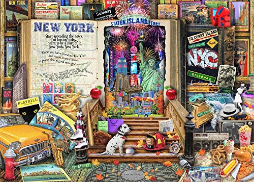 【中古】【未使用・未開封品】Posterazzi Life is An Open Book-New York ポスター Aimee Stewart作 (18 x 9)|AJIMURA-SHOP