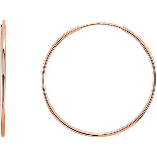 【中古】【未当て嵌める・未開封品】14K サクラ色ゴールド 24粍 光輝仕上 エンお召しもの フープピアス 靴-その他