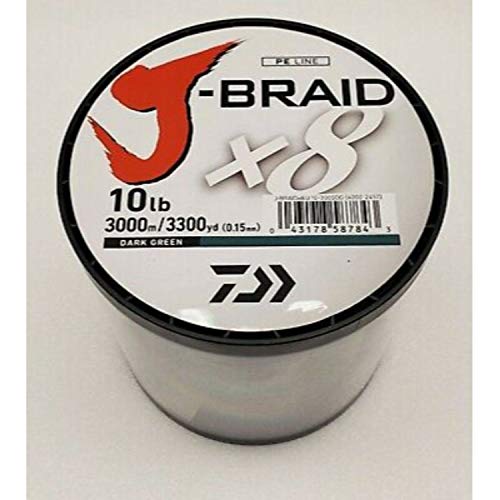 【中古】【未使用・未開封品】Daiwa JB8U8-3000DG J-Braid 8X バルクスプール ダークグリーン 3000m 8ポンド テスト|AJIMURA-SHOP