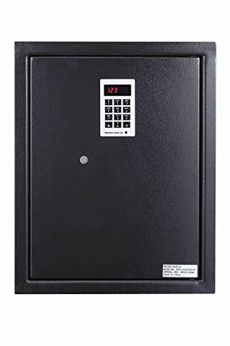 【中古】【未使用・未開封品】ProtexSafe 電気キーパッド壁金庫 (PWS-1814E) ブラック 盗難防止壁保護 デジタル電子ロックシステム ベルベット内部 自動ドア開口部 取り外し可