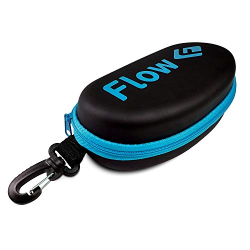 【中古】【未当て嵌める・未開封品】流れ水浴びゴーグルケース - 水浴びゴーグル用捉え所のない防御すること入れもの うしろ側容器に並べる用御徒面子ゼムクリップ付き添い人 (青み)