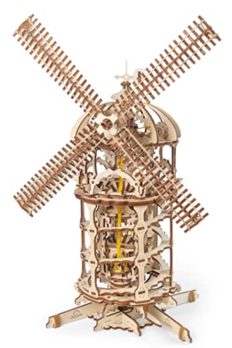 【中古】【未使用・未開封品】UGEARS タワー 風車 3D 木製モデル DIY 組み立て式 難問 大人とティーン向け クラフトキット ギフト