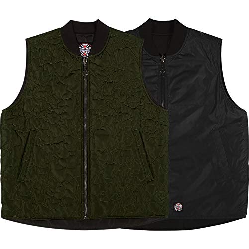 【中古】【未当て嵌める・未開封品】Independent Core Forest Green リバーシブルベスト - S