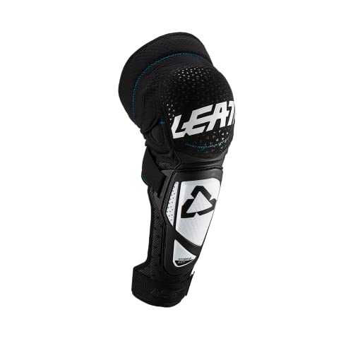 【中古】【未使用・未開封品】Leatt 2019 3DF ハイブリッドEXT 膝&すね当て(ラージ/XL) (白/黒)