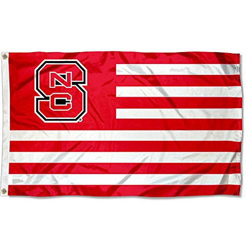 【中古】【未使用・未開封品】North Carolina State Wolfpack Stars and Stripes Nation Flag
