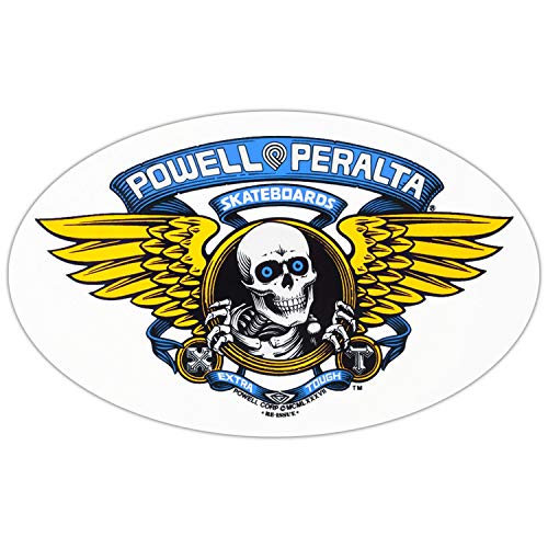 【中古】【未当てはめる・未開封品】Powell-Peralta 滑るゲーム盤用ステッカー 翼状バラバラ殺人犯 青碧 6.5in