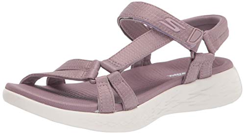 【中古】【未当て嵌める・未開封品】Skechers レディース On-The-go 600-Brilliancy 運動競技サンダル, 点火装置藤色, 11