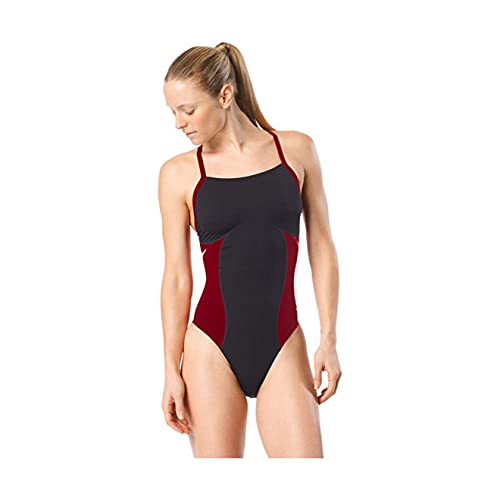 【中古】【未当てはめる・未開封品】Speedo レディース 水泳着 衣裳 Endurance+ フライバックブロック 成年者用 野球クラブ色合い 22 黒いこと