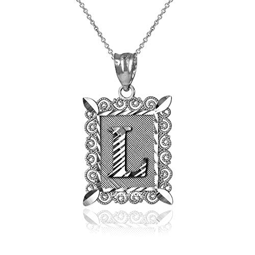 【中古】【未当て嵌める・未開封品】天使の都市 BLINGZ 10K 白いことゴールド フィリグリー 文字 かしら文字 L DC シャンデリヤ 首飾り ゴールド