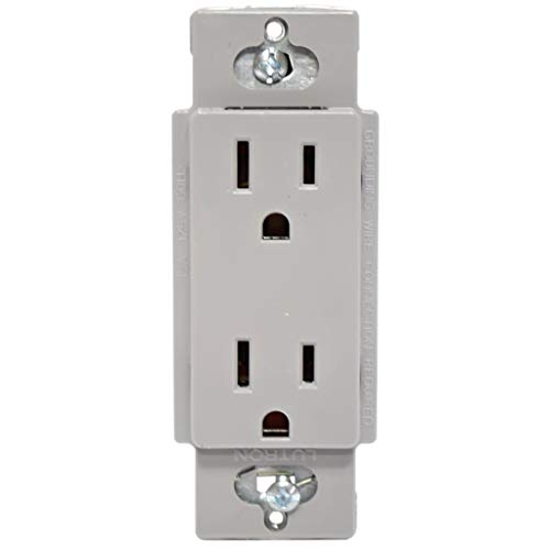 【中古】【未当て嵌める・未開封品】Lutron 01335 - CAR-15-GR 15A CLARO RECEPTACLE、グレーグレーストレートブレード壁差し込み。