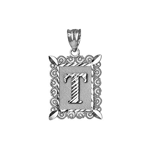 【中古】【未当て嵌める・未開封品】天使の都市 BLINGZ 10K 白いことゴールド フィリグリー 字母 かしら文字文字記号 T DC シャンデリヤ首飾り ゴールド