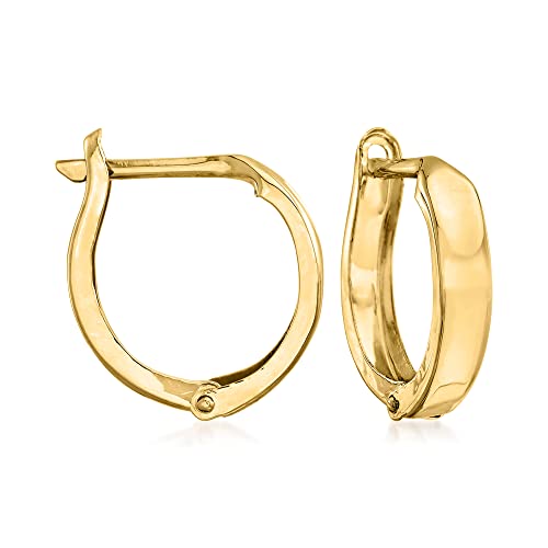 【中古】【未使用・未開封品】Ross-Simons 14kt イエローゴールド ハギーフープピアス|AJIMURA-SHOP