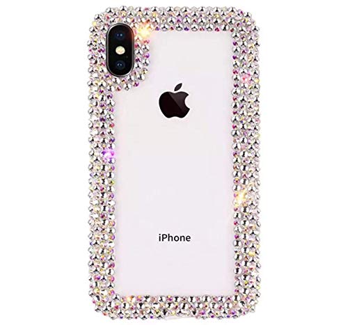 【中古】【未当て嵌める・未開封品】Jesiya iPhone XR 容れもの 3D キラキラ輝く容れもの ラグジュアリー シャイニークリスタル 伝達ルート石ころ 金剛石 バンパー せつ然たる 保護することケー