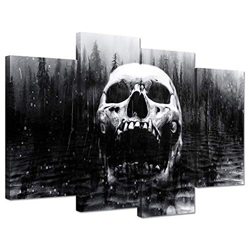 【中古】【未当て嵌める・未開封品】Hello Artwork - ビンテージキャンバスウォールアートプリント 黄味がかったの周囲の状況に一般化的な野ざらし 万物の霊長のスケルトン図面 帆布に刷り上げる 今めかしいなホ