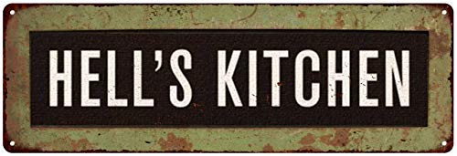 【中古】【未使用・未開封品】Chico Creek Signs ヘルズキッチン トロリーバス ロール ビンテージメタルサイン 6x18 106180072006