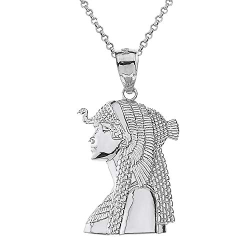 【中古】【未使用・未開封品】テクスチャ加工 925スターリングシルバー 古代エジプト女王クレオパトラペンダントネックレス 14,429円