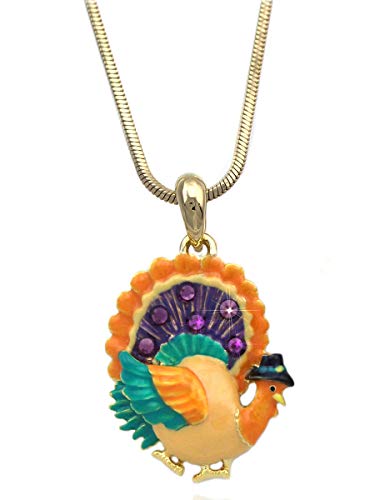 【中古】【未使用・未開封品】cocojewelry カエデの葉 七面鳥 ペンダントネックレス 感謝祭 ハロウィン ジュエリー｜AJIMURA-SHOP