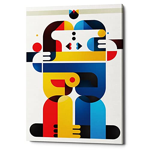 【中古】【未使用・未開封品】Epic Graffiti The Kiss Giclee キャンバス ウォールアート 45.72cm X 66.04cm、マルチ|AJIMURA-SHOP