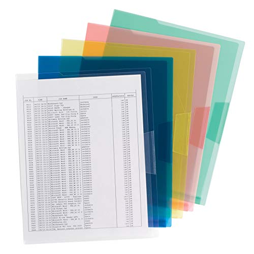 【中古】【未使用・未開封品】Smead オーガナイザーアップ ポリエステル 半透明プロジェクトジャケット レターサイズ アソートカラー 1パック10枚 (85752)|AJIMURA-SHOP