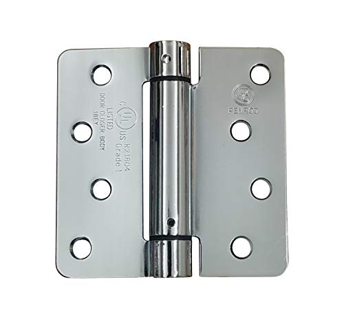 【中古】【未使用・未開封品】スプリングセルフクロージングヒンジ、4インチと1/4インチの光沢クロム製 - 2パック - 調節可能なドアクロージング|AJIMURA-SHOP