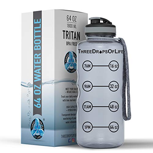 【中古】【未当て嵌める・未開封品】Three Drops of Life 64薬局衡オンス 水分付け足し追いかける 大型運動競技お水瓶 最大限度タイムトラッカースポーツボトル 目覚ましいのデイリー水分付け足し管する