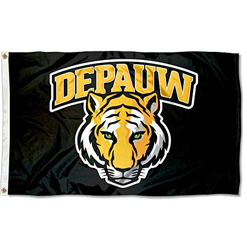 【中古】【未使用・未開封品】College Flags and Banners Co. DePauw Tigers ロゴフラッグ